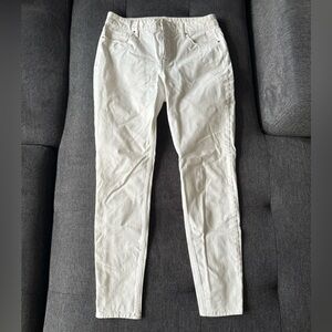 White House Black Market Skinny Ankle Pants - White - Size 6